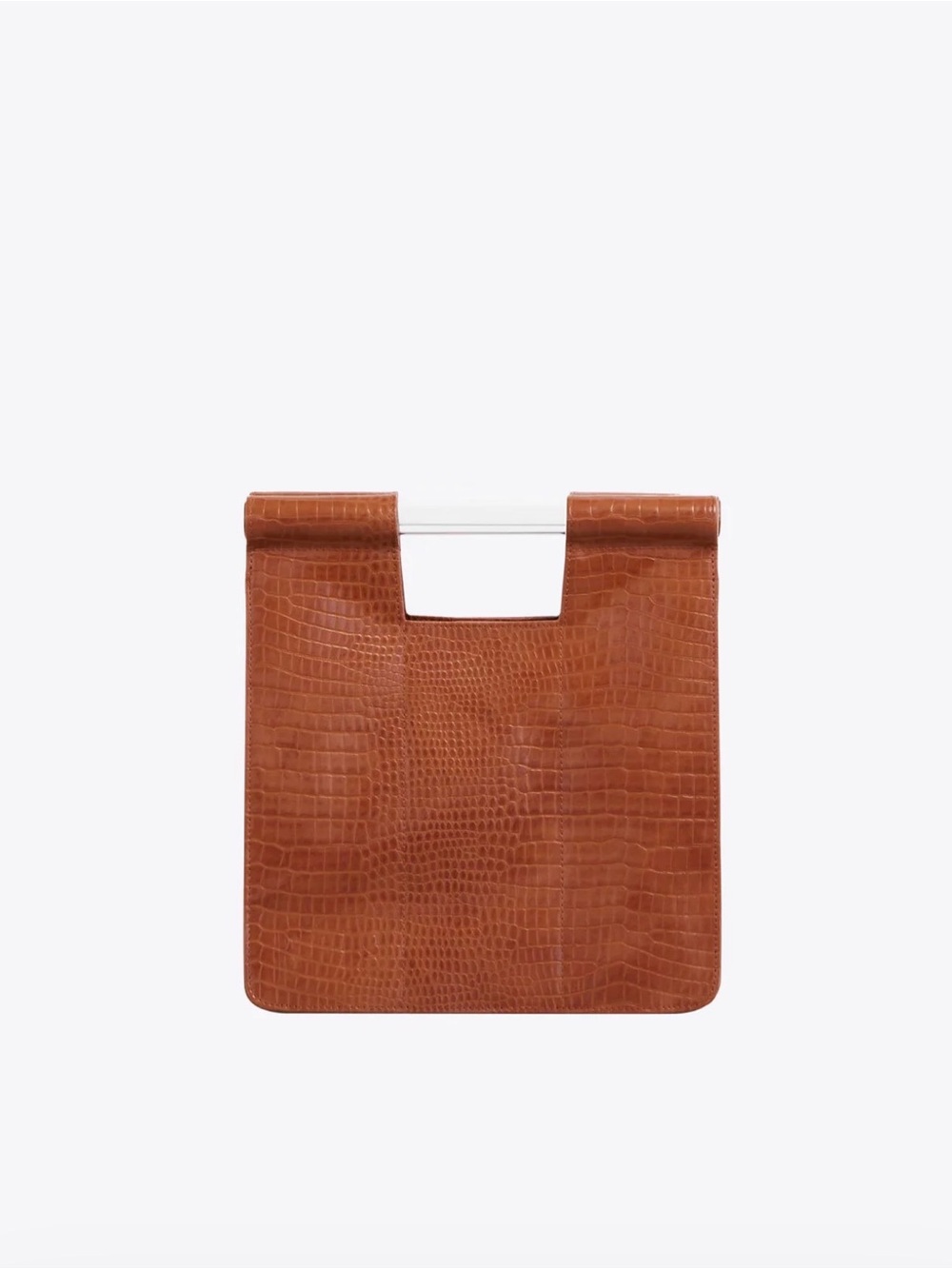 Beis The Crossbody in Cognac Croc
